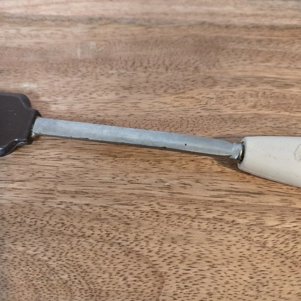 Ekco Vintage Strawberries Chrome Meat Fork